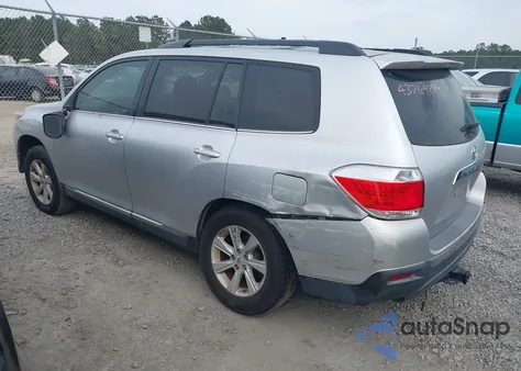 2013 Toyota Highlander Se V6 из США, поврежденный, VIN 5TDZK3EH0DS101396